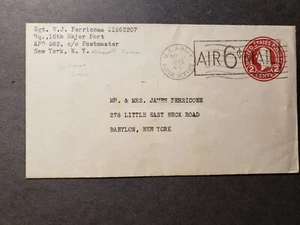 APO 562 LE HAVRE, FRANCE 1945 Army Cover 16th MAJOR PORT Soldier's Mail APO 65 - Picture 1 of 2