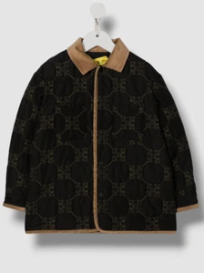 $780 Off-White Kids Boy's Black Arrow Logo Padded Long Sleeve Jacket Size 10 - Picture 1 of 3