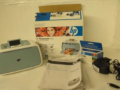HP Photosmart A526 Compact Photo Printer Vivera 110 Ink LCD Display - Image 1 of 4