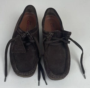 Original Clark’s Wallabees Brown Suede Leather Lace Up Women’s 7 1/2 M - Picture 1 of 9