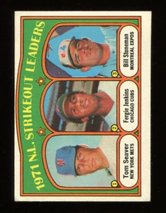1972 Topps Baseball #95 NL Strikeout Leaders w/ Seaver - EX - Picture 1 of 1