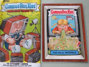 GARBAGE PAIL KIDS 2016 Prime Slime Trashy T.V.  #5b "THE REAL WONDA" + 1 wrapper - Picture 1 of 3