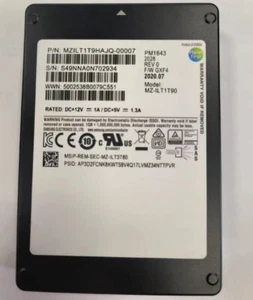Samsung 1,92 TB SSD PM1643 2,5" SAS MZ-1LT1T90 F/W GXF4 MZ1LT1T9HAJQ-00007 - Imagen 1 de 2