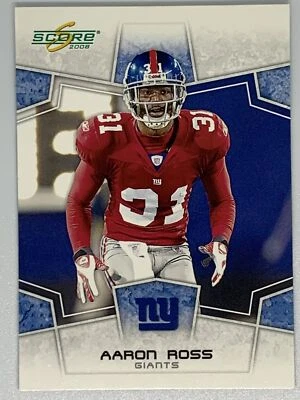 2008 Score #212 Aaron Ross - Image 1 of 2