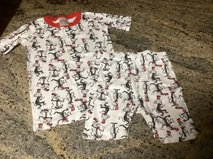 Hanna Andersson Unisex Cat In The Hat Short Pajamas Dr Seuss 140 (10) - Picture 1 of 3