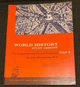 Vintage 1963  World History Study Lessons The French Revolution & Napoleon  # 5 - Picture 1 of 7