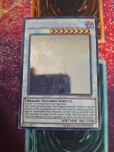 Yu-Gi-Oh! Scarlight Red Dragon Archfiend DOCS-EN046 Ghost Rare Unlimited NM b2/ - Picture 1 of 8