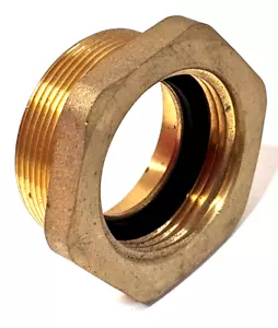 Adaptador hidrante de latón hexagonal 1-1/2"" hembra NST X 2"" macho NPT DIXON FM15F20T - Imagen 1 de 5
