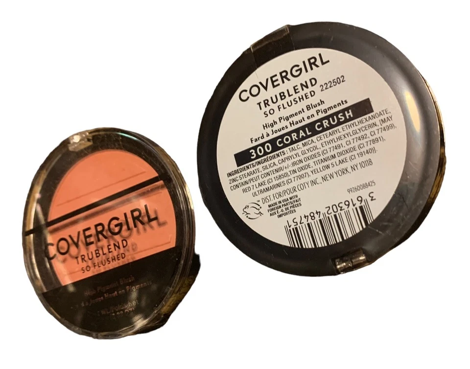 2- Covergirl Trublend So Flushed High Pigment Blush Coral Crush 300 0.33 Oz - Image 1 of 1