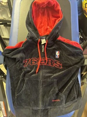 CHAQUETA CON CAPUCHA CREMALLERA VINTAGE INFANTIL NBA 76ERS TALLA S/CH/P Foto 1 de 2
