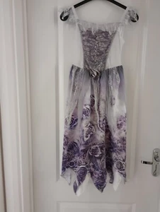 GIRLS AGE 7-8 YEARS CORPSE BRIDE FANCY DRESS COSTUME - Picture 1 of 6