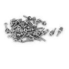M1.6 x 10mm 304 Stainless Steel Phillips Pan Head Screws Nuts w Washers 30 Sets