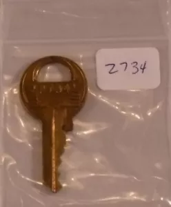 Master Lock Schlüssel # 2734 Ersatz Vorhängeschloss Vergnügungsverkauf Juke Slot Arcade - Bild 1 von 1