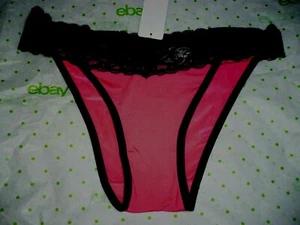 Mutandine bikini in microfibra Herman X-LARGE rosa brillante 1 paio vita in pizzo - Foto 1 di 2