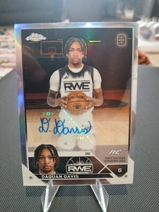 2024 Topps Chrome Over Time Elite Daquan Davis Rookie Auto 🔥 Investment Card - Picture 1 of 2