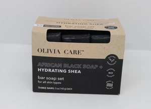 Olivia Care AFRICAN BLACK BAR SEIFE feuchtigkeitsspendendes SHEA 1er Pack 3er Set je 5 Unzen Neu! - Bild 1 von 5
