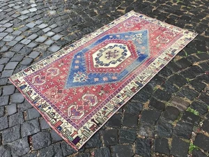 Bohemian Rug, Handgefertigter Teppich Türkischer Vorleger Vintage Rug Oushak Rug 5,4 x 2,9 ft - Bild 1 von 10