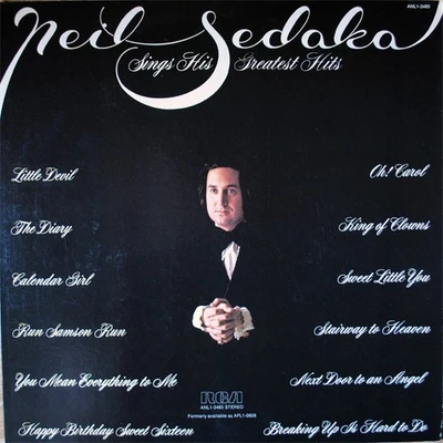 Neil Sedaka, Neil Sedaka Sings His Greatest Hits, (LP, Comp, RE), NM or M-, 3889 - Image 1 of 4