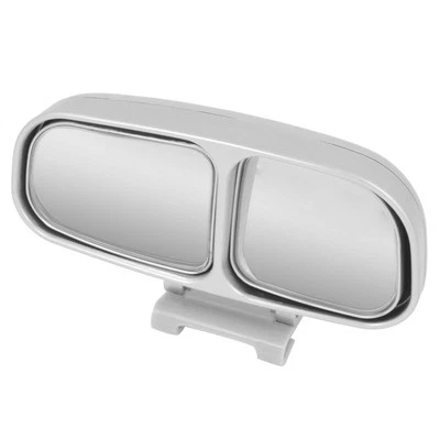 Dual Adjustable Wide Angle Car Left Side Rear View Blind Spot Mirror Silver Tone Foto 1 de 4