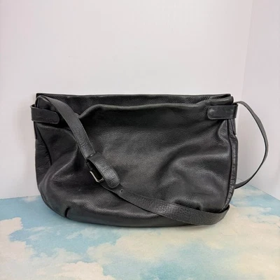 Bolso de Hombro Hobo Desmo Cuero Negro Hecho en Italia Usado en Suave Bonito General Foto 1 de 4