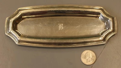 Bandeja para bolígrafos de plata esterlina eduardiana Tiffany & Co. de colección 11/28, inicial "R" Foto 1 de 4