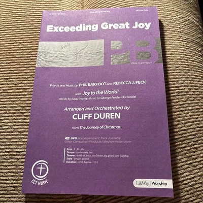 Exceeding great joy LifeWay Worship, New SATB 18 pages - Image 1 of 3