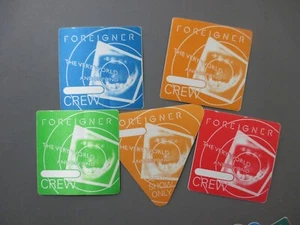 Foreigner backstage pass satin stickers FIVE The Very World Tour & Beyond - OTTO - Picture 1 of 1