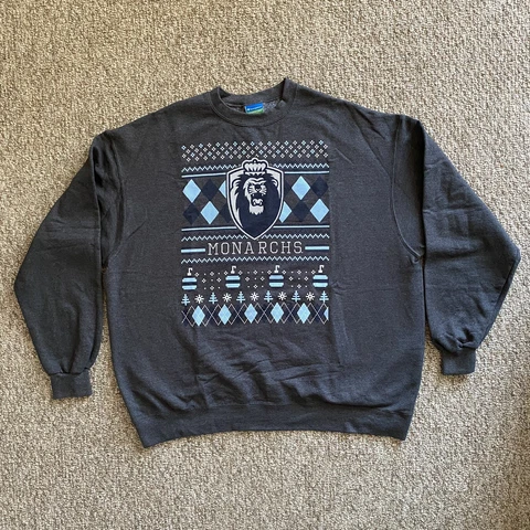 Champion Eco Fleece Sweatshirt Old Dominion Monarchs NCAA Mens 3XL Gray Pullover Cover