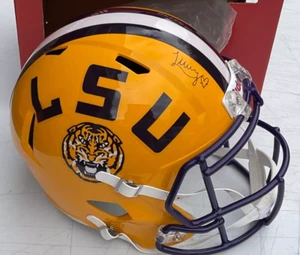 Livvy Dunne Signed LSU Tigers Full Size Football Helmet LEAF Paul Skenes GF - Picture 1 of 1
