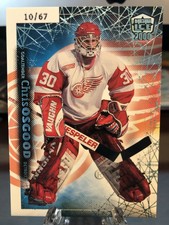 1999-00 Pacific Dynagon Ice RARE ICE BLUE Chris Osgood #'d 10/67 Red Wings