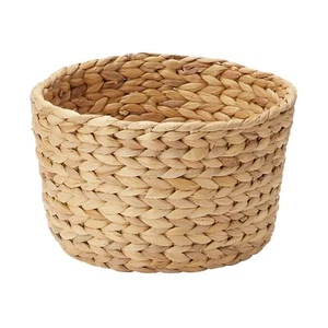 Mujirushiryohin Round Basket Diameter25 x Height 16cm Water Hyacinth Shallow 120 - Picture 1 of 5