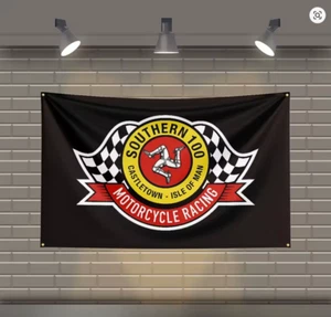 Southern 100 Motorcycle Races Banner/flag ZZ0760 - Picture 1 of 4