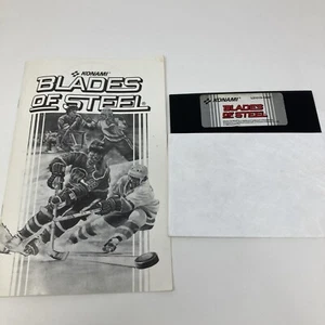Blades of steel Ice Hockey Commodore 64/128 Computer Game w manual rare c64 disk - Picture 1 of 3