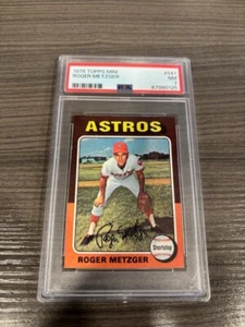 1975 Topps Mini - Roger Metzger - PSA 7 EX-MT - #541 - Foto 1 di 2