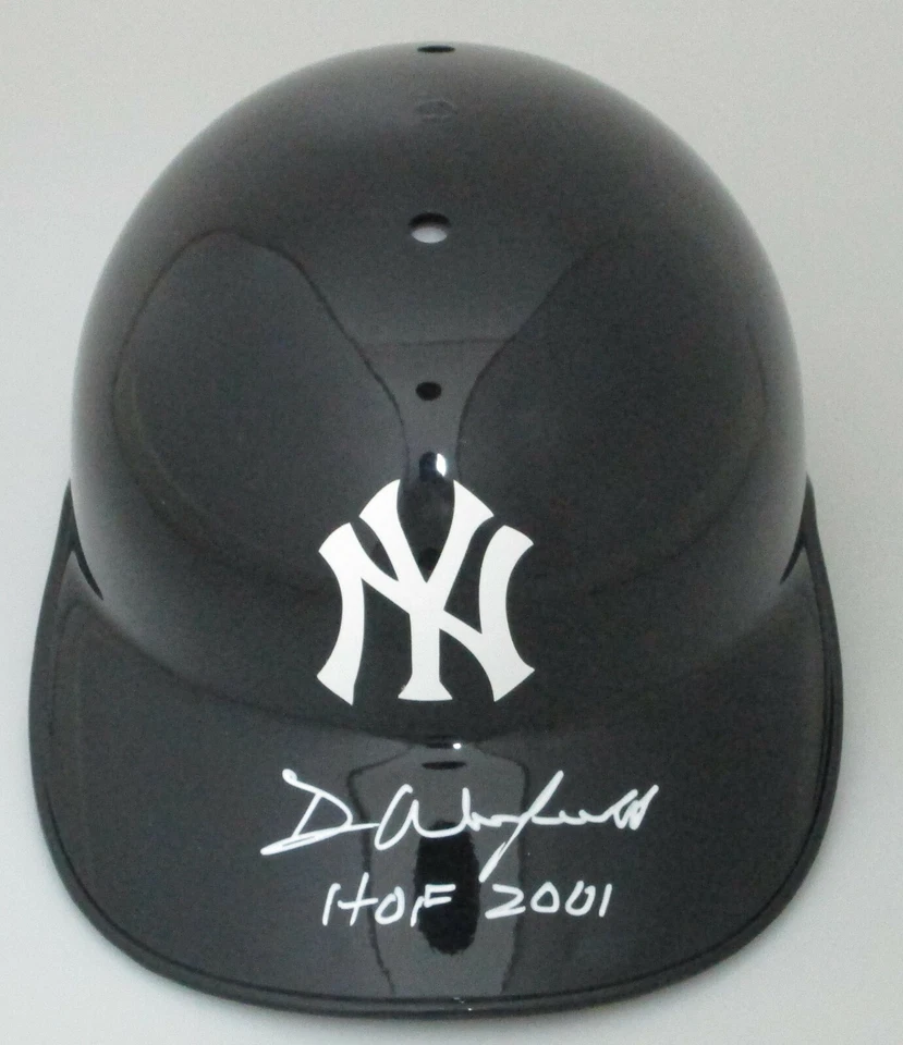 Yankees DAVE WINFIELD Signed Full Size Rawlings Helmet w/ "HOF 2001" AUTO JSA - Image 1 of 1