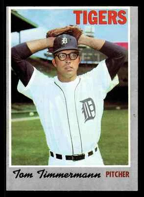 1970 Topps Tom Timmermann #554 - Detroit Tigers (Semi-High Number) - Image 1 of 2