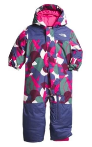 Tuta da neve The North Face Baby Freedom Mr. nuova con etichetta Rosa grande astratto 18-24 mo - Foto 1 di 3