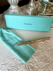Tiffany & Co. Parker Sonnet Guilloche Ballpoint Pen Sterling Silver 925 France - Picture 1 of 10