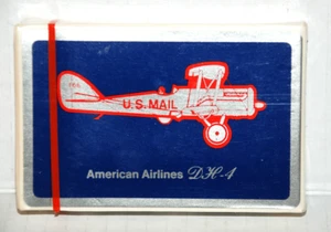 AMERICAN AIRLINES Playing Cards US Mail Deck Sealed Gift for Pilot 1960's NOS aa - Picture 1 of 14