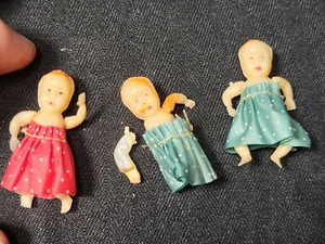 Antique, Tiny, Celluloid Babies/Dolls - Picture 1 of 10