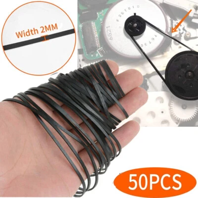 50X 40-135mm Antriebsriemen Riemen für Kassettendeck Cassette Tape Deck Belt 2mm - Bild 1 von 4