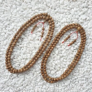 Rosario 108 semillas Bodhi estrella y luna Mala 7 mm cuentas de oración budista - Imagen 1 de 6