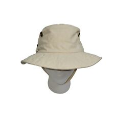 Vtg Tilley Hat Hat Cap Tan Double Strap Tilley Endurables Size 7 3/8" Outdoors 