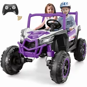 24V 4WD Ride On Car for Kids 2 Seater Battery Powered Cars 4x4 Kids Electric UTV - Picture 1 of 31