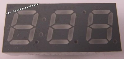 4 Stück/pcs- LTC2721R LITEON 3 Digit - LED 7-Segment Anzeige Display 7mm ROT RED - Image 1 of 2