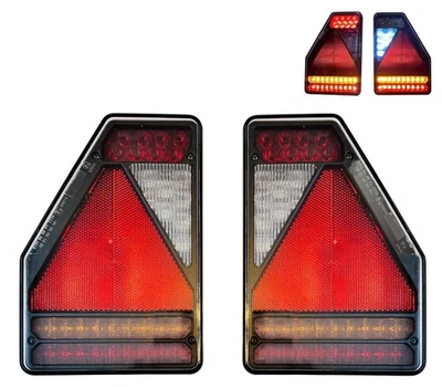 LED taillights set trailer trailer lighting 5 pole bayonet set 12V - Image 1 of 4