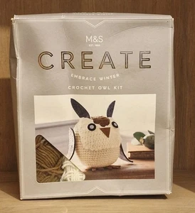 M & S Create Embrace Winter Cochet Owl Kit. - Picture 1 of 2