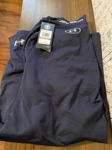Under Armour Men's ColdGear® Armour Fitted Mock Shirt Long Sleeve 2XL. Blue - Picture 1 of 3