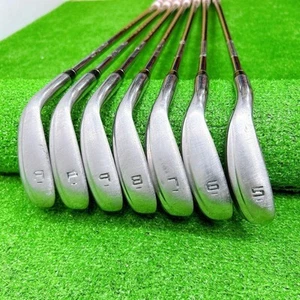 nike SLINGSHOT 4D Iron Set 5-9+Pw+Aw SPEED STEP SL Flex-S 7pcs Lefty-Handed Used - Picture 1 of 9