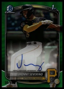 2025 Bowman Chrome Prospects Autographs #CPA-JS Jhonny Severino Green /99 - Picture 1 of 2